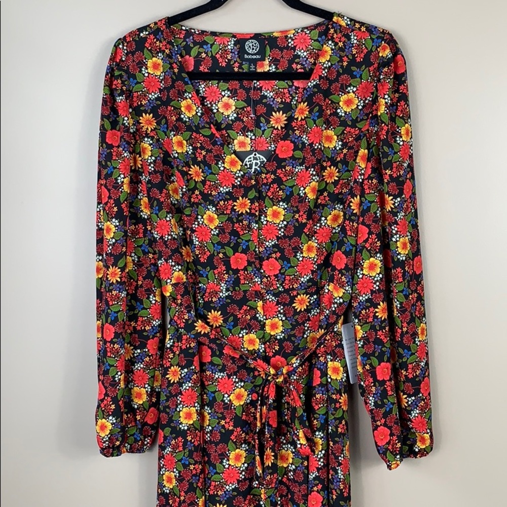 NWT Bobeau floral maxi dress sz lg